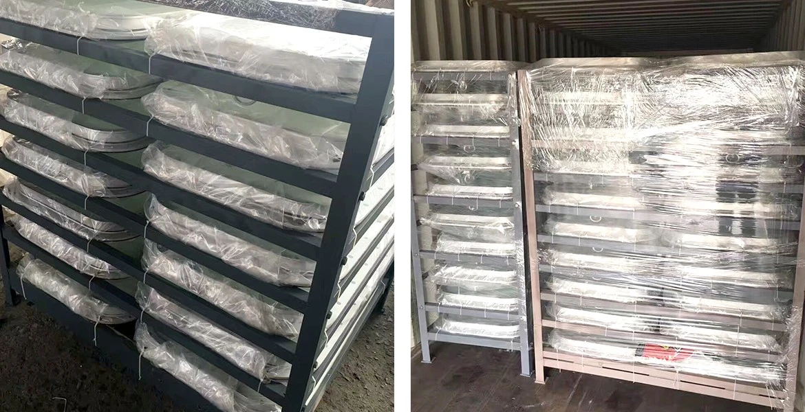 Package of aluminum marine windows